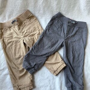 Cat & Jack Khaki and Gray Kids Joggers